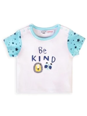 Bawełniana koszulka dla niemowlaka- Be kind Minoti