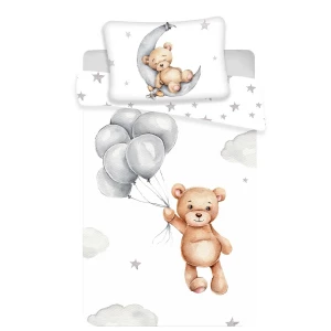 Bawełniana pościel dziecięca do łóżeczka Miś baby, 100 x 135 cm, 40 x 60 cm Jerry Fabrics