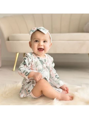 Bawełniana sukienka niemowlęca we wzory NINI