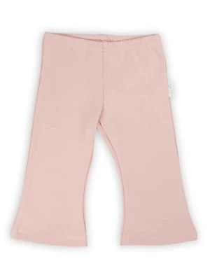 Bawełniane różowe spodnie dziewczęce typu dzwony Nicol