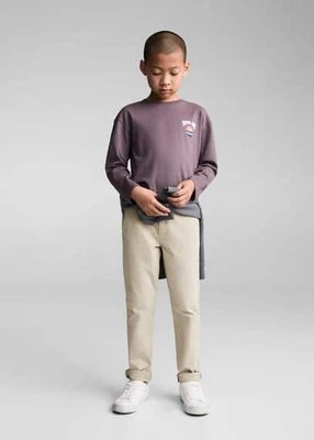 Bawełniane spodnie chinos Mango Kids