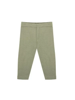 Bawełniane spodnie chłopięce w kolorze zielonym Nicol