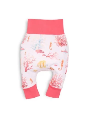 Bawełniane spodnie niemowlęce z motywem rafy NINI