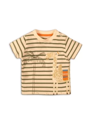 Bawełniany t-shirt chłopięcy z żyrafą Minoti