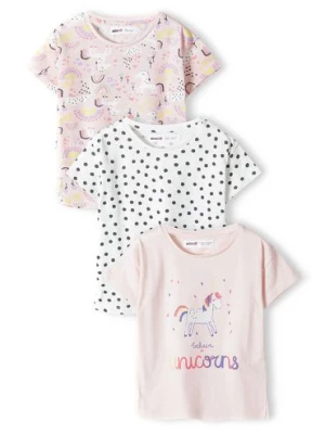 Bawełniany t-shirt dla niemowlaka 3-pack Minoti