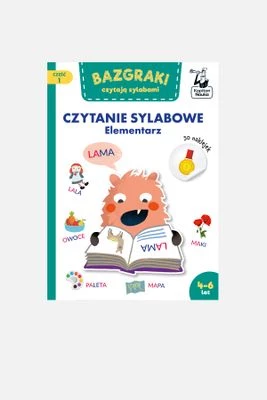 "Bazgraki czytają sylabami. Czytanie sylabowe. Elementarz. Część 1" książka z zadaniami KAPITAN NAUKA