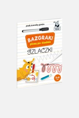 "Bazgraki piszą po śladzie. Szlaczki" książka z zadaniami KAPITAN NAUKA