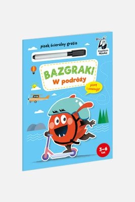 " Bazgraki w podróży" książeczka z zadaniami i łamigłówkami KAPITAN NAUKA