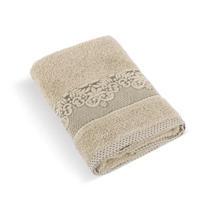 Bellatex Frotte ręcznik kolekcja Orchidea beżowy, 50 x 100 cm, 50 x 100 cm