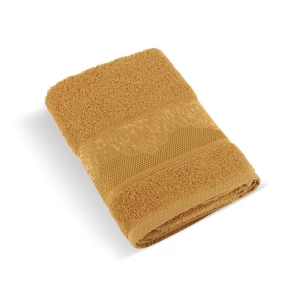 Bellatex Frotte ręcznik kolekcja Orchidea musztardowy, 50 x 100 cm, 50 x 100 cm