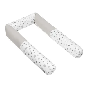 Bellatex Płaszcz do łóżeczka cylinder Stars szary,240 cm