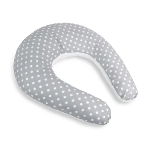 Bellatex Poduszka do karmienia piersią Polka dotsszara, 180 cm