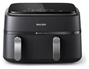 Beztłuszczowa Philips Ovi Dual 3000 NA351/00 czarny/srebrny