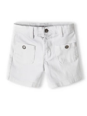 Białe szorty jeansowe dla dziewczynki Minoti