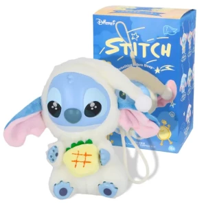 BIAŁY Zabawka pluszak Maskotka brelok LABUBU STITCH STICH