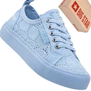 Big Star Jj374008 – Niebieskie Tenisówki Dziecięce, Lekkie Buty Sportowe Na