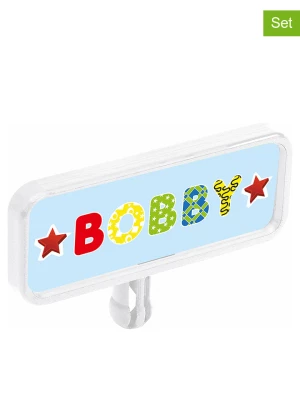 BIG Zestaw naklejek "Tablica rejestracyjna" w kolorze czerwonym - 12 m+ rozmiar: onesize