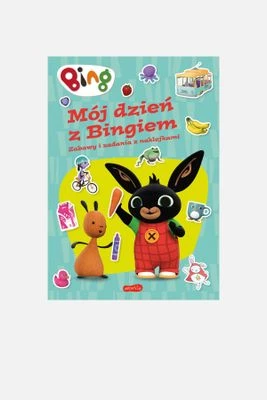 " Bing. Mój dzień z Bingiem. Zabawy i zadania z naklejkami" książka dla dzieci HARPERKIDS