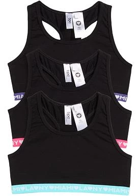 Biustonosz dziewczęcy bustier z bawełny organicznej (3 szt.) bonprix