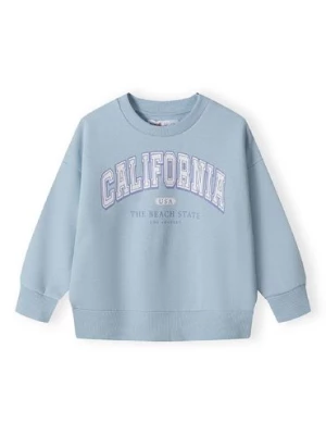 Błękitna bluza dresowa dla dziewczynki- California Minoti
