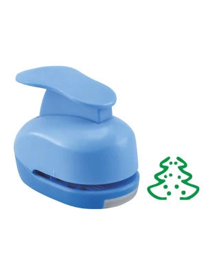 BLS Dziurkacz konturowy "Christmas tree" w kolorze niebieskim rozmiar: onesize