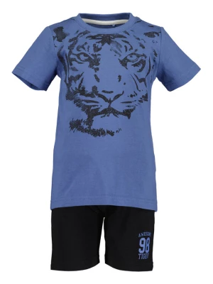 Blue Seven Komplet t-shirt i spodenki 826023 X Niebieski Regular Fit