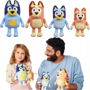 BLUEY BINGO ZESTAW RODZINA 4 MASKOTKI MAMA TATA CHILLI BANDIT