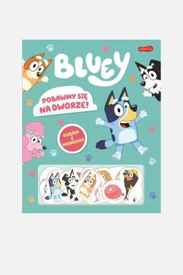 "Bluey. Pobawmy się na dworze!" książka dla dzieci z magnesami HARPERKIDS
