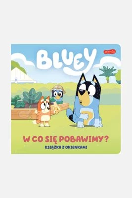 "Bluey. W co się pobawimy? " książka z okienkami dla dzieci HARPERKIDS