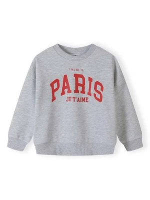 Bluza dresowa szara dla małej dziewczynki-  Paris Minoti