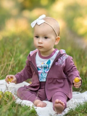 Bluza niemowlęca z bawełny organicznej dla dziewczynki NINI