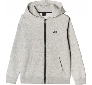 ﻿Bluza sportowa chłopięca 4F rozpinana młodzieżowa z kapturem r 158