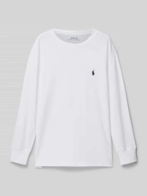 Bluzka z długim rękawem i wyhaftowanym logo Polo Ralph Lauren Teens