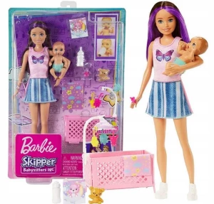 BOBAS Barbie Lalka z Bobaskiem + akcesoria HJY33