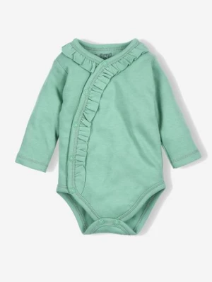 Body niemowlęce z bawełny organicznej dla dziewczynki - zielone - Nini NINI