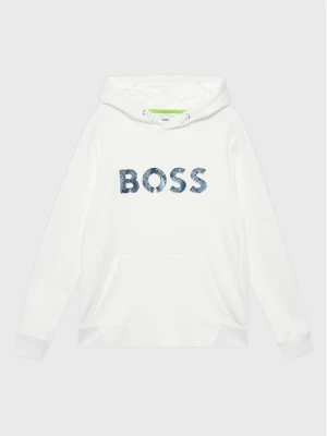Boss Bluza J25O46 S Biały Regular Fit