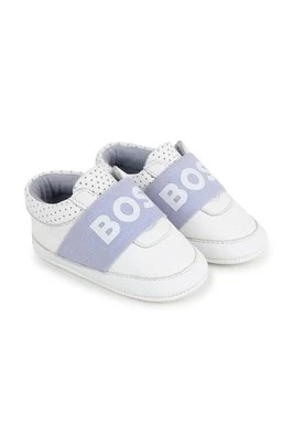 BOSS buty skórzane niemowlęce kolor biały Boss