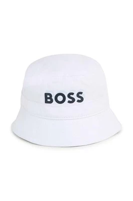 BOSS kapelusz bawełniany dziecięcy kolor biały bawełniany Boss