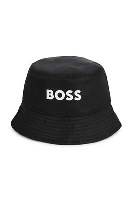 BOSS kapelusz dwustronny dziecięcy kolor czarny Boss