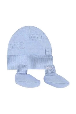 BOSS komplet bawełniany niemowlęcy kolor niebieski Boss
