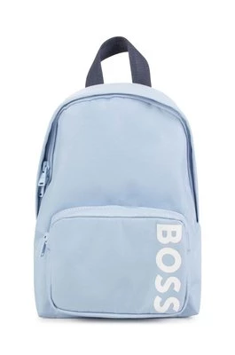 BOSS plecak dziecięcy kolor niebieski mały z nadrukiem Boss