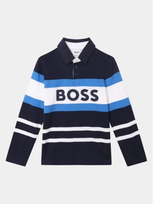 Boss Polo J25O96 D Granatowy Regular Fit