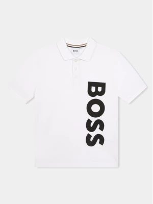 Boss Polo J50703 D Biały Regular Fit