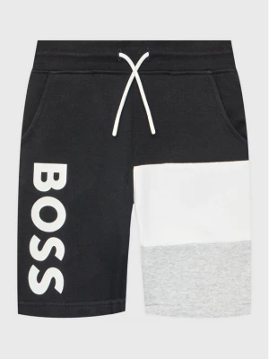 Boss Szorty sportowe J24826 S Czarny Regular Fit