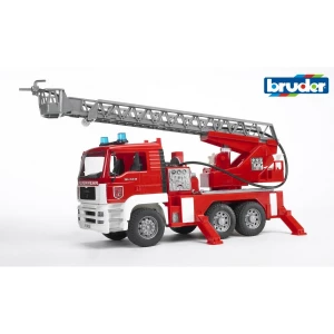 Bruder 02771 MAN TGA wóz strażacki z drabiną wysuwną, pompą, światłami i BRUDER