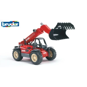 Bruder 2125 Pojazdy budowlane - Ładowarka ManitouMLT 633 z wysięgnikiem teleskopowym, 1:16 BRUDER