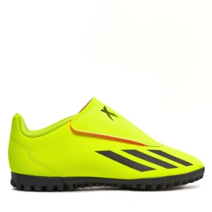 Buty do piłki nożnej adidas X Crazyfast Club Hook-and-Loop Turf IF0713 Żółty