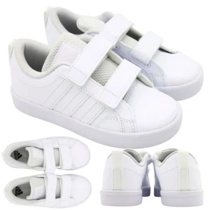 BUTY DZIECIĘCE SPORTOWE KOMUNIJNE BIAŁE WYGODNE ADIDAS VS PACE IE3474 r. 35