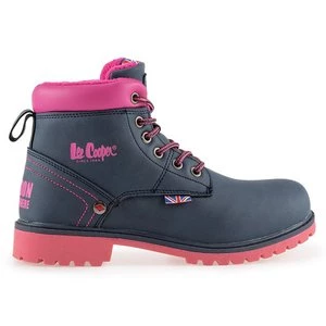 Buty Lee Cooper LCJ-21-01-0707K - granatowo-różowe