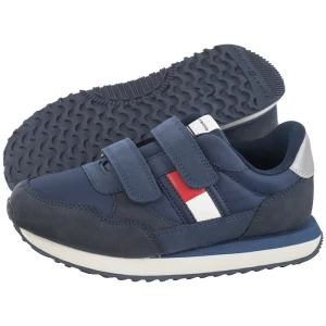 Buty Sportowe Flag Low Cut Velcro Sneaker T1B9-33127-0316 800 Blue (TH1040-a) Tommy Hilfiger